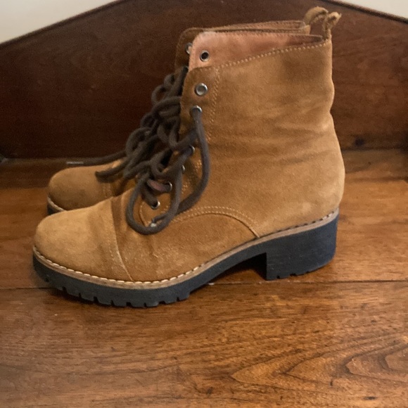 Floyd Brown Suede Lace Up Boots - Picture 3 of 5